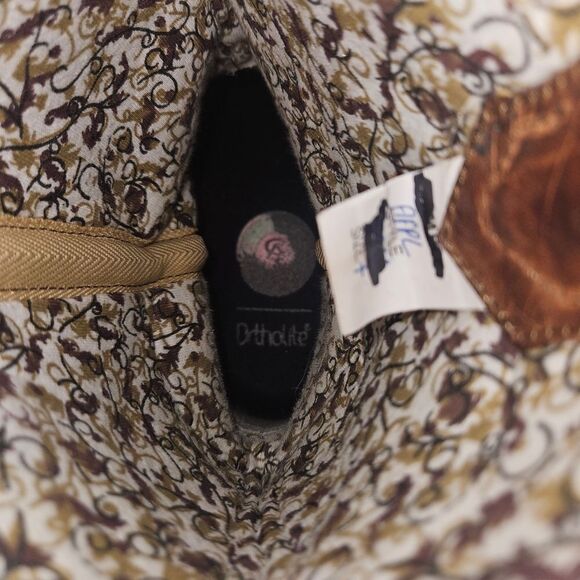 LAREDO Womens 7 M Eternity Brown Glitter Studded Square Toe Western Boots 5866 - Picture 7 of 7